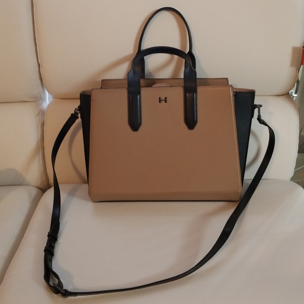 Halston Heritage leather modern bag